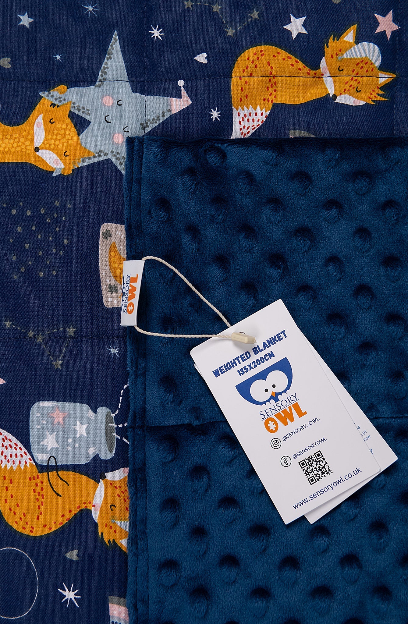 SLEEPING FOXES COTTON WEIGHTED BLANKET | Sensory Owl