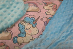 cute unicorns pattern cotton with plush