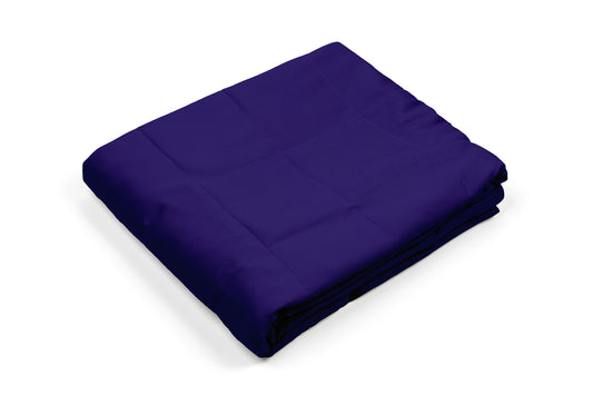 BLUE COTTON WEIGHTED BLANKET