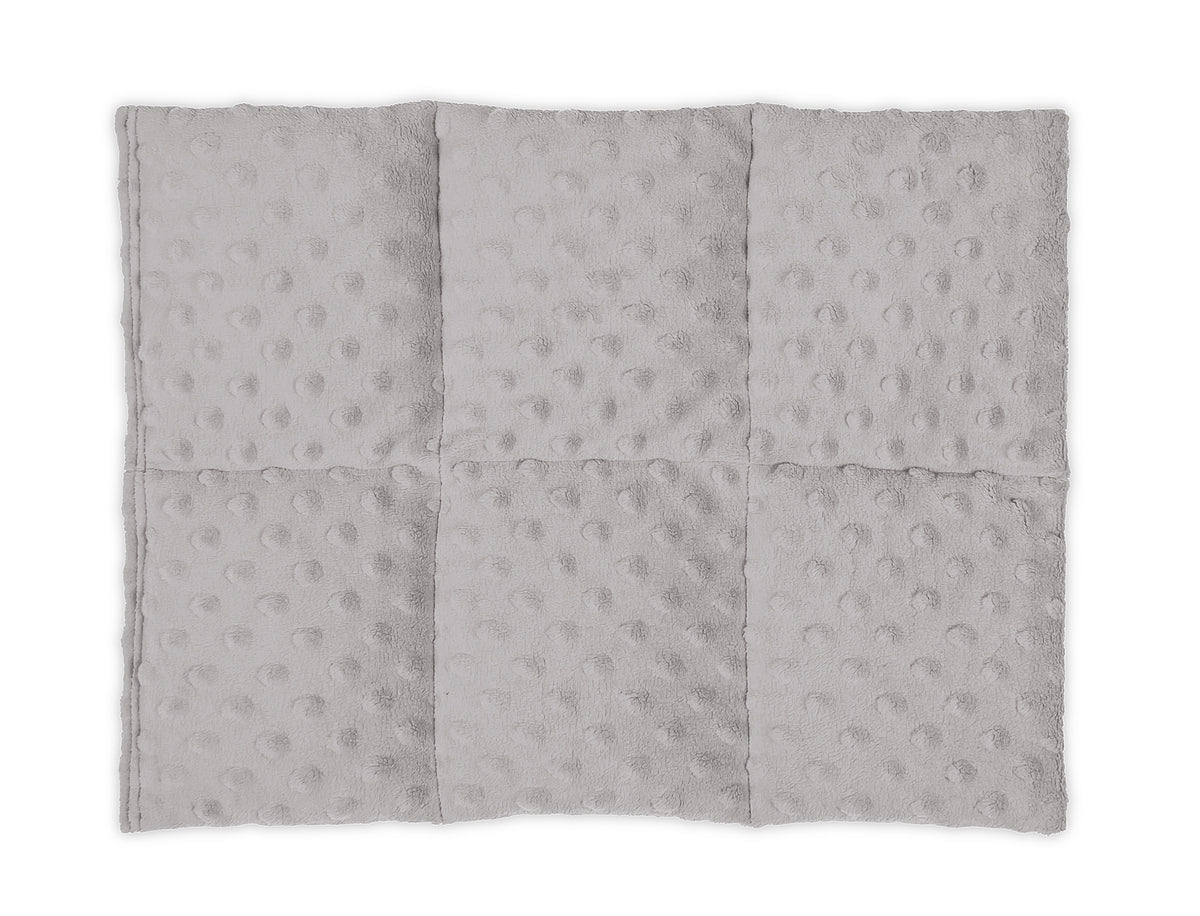 Plush Comfort Weighted Lap Pad grey plush side
