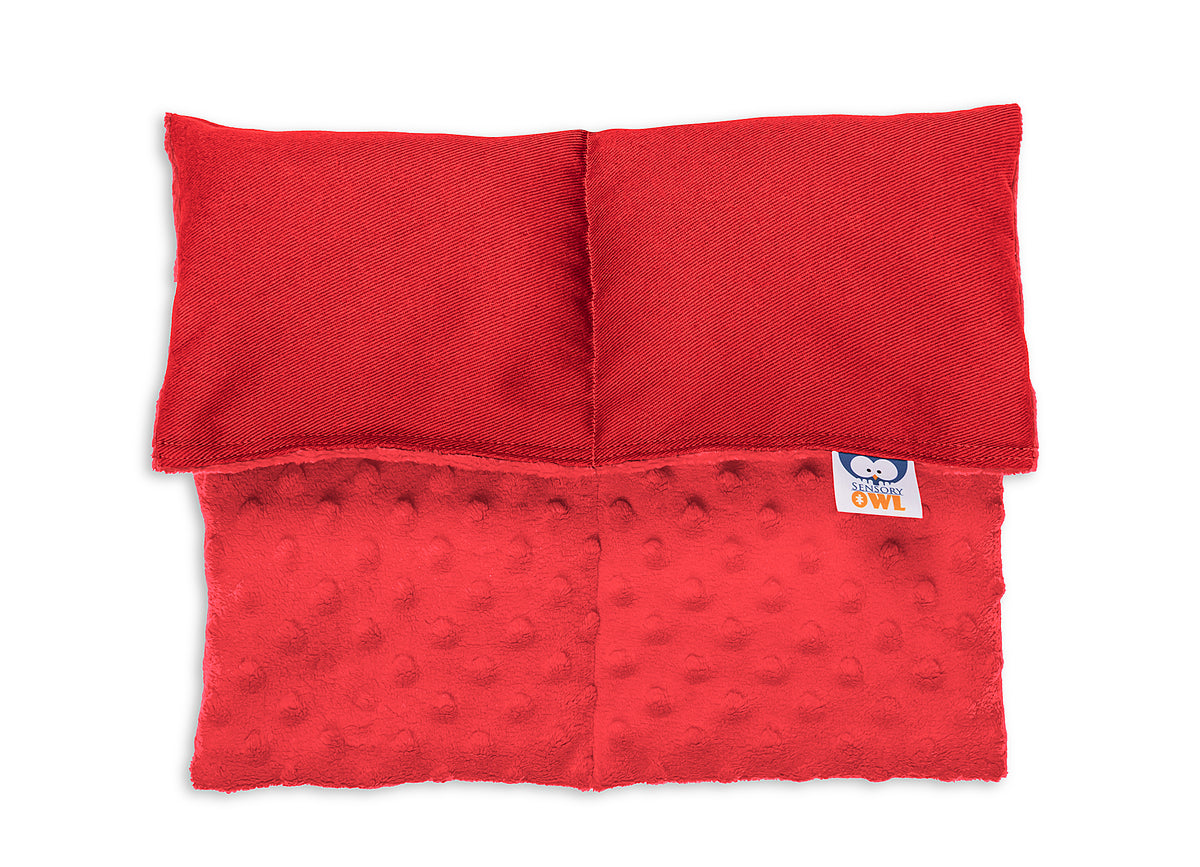 Plush Comfort Weighted Lap Pad in red colour