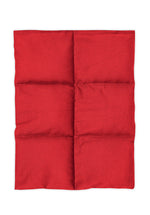 Plush Comfort Weighted Lap Pad red cotton top
