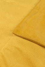 VELVET TOP WEIGHTED BLANKET IN MUSTARD