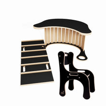 Load image into Gallery viewer, ENGEERING&#39;S SET(ROCKER+LADDER+TABLE TOP+ERGONOMIC CHAIR)- GOOD WOOD