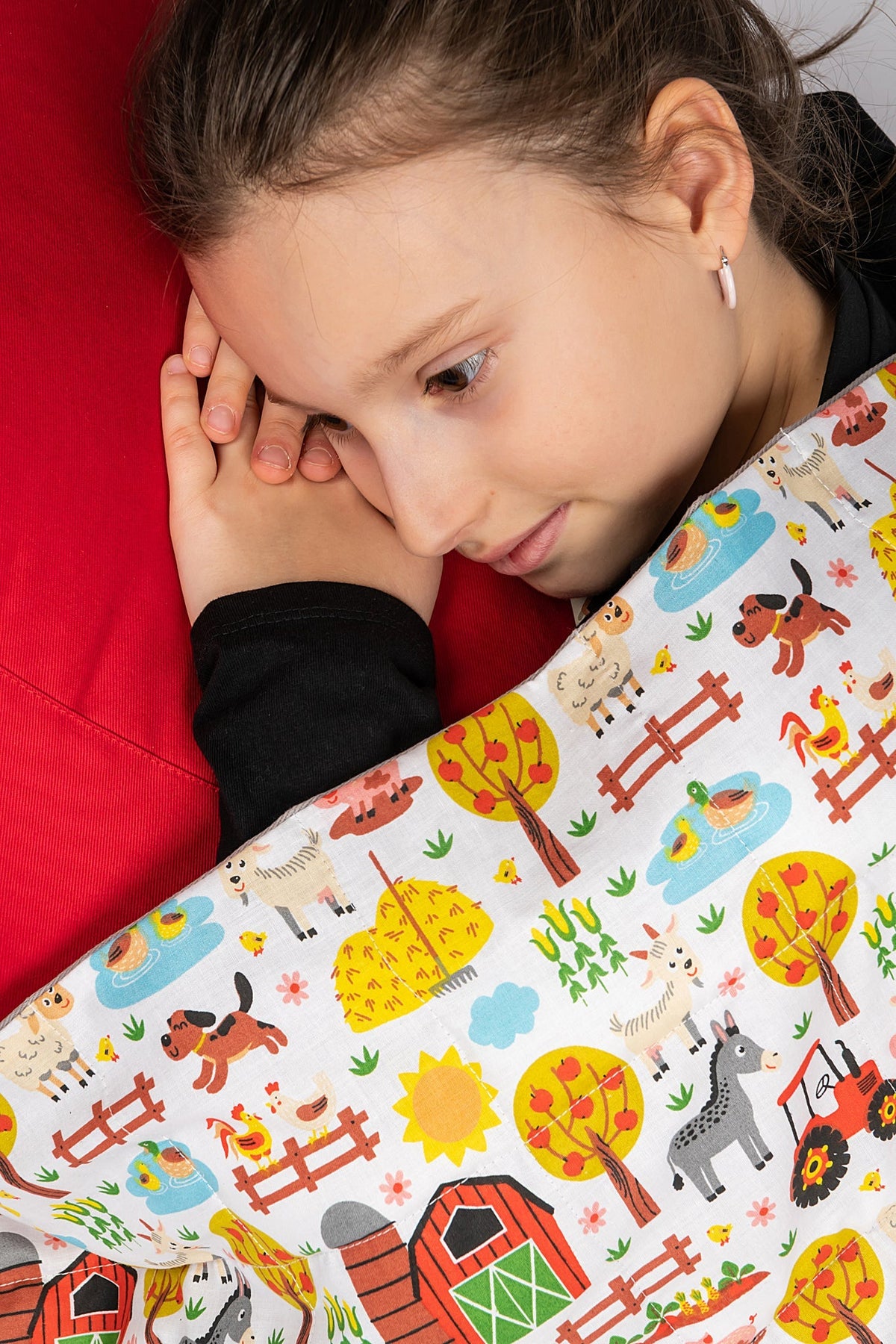 FARM ANIMALS WEIGHTED BLANKET sensory owl