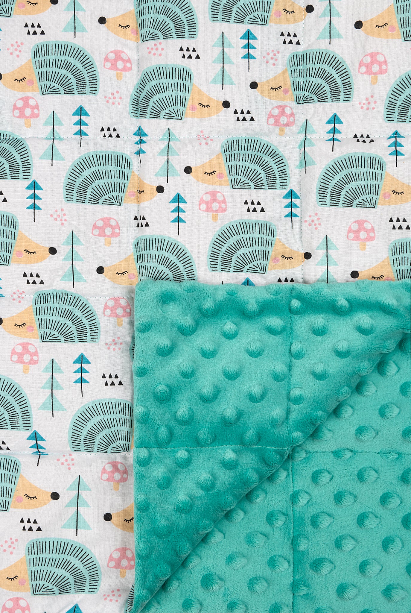 HEDGEHOGS MINKY WEIGHTED BLANKET