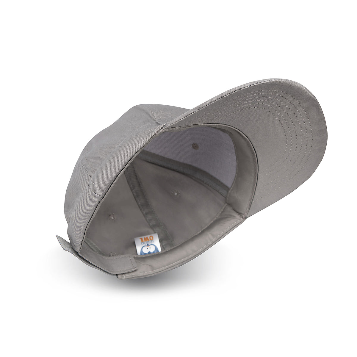 Inside view of the Calm Cap showing the hidden weighted lining and stitched ventilation eyelets