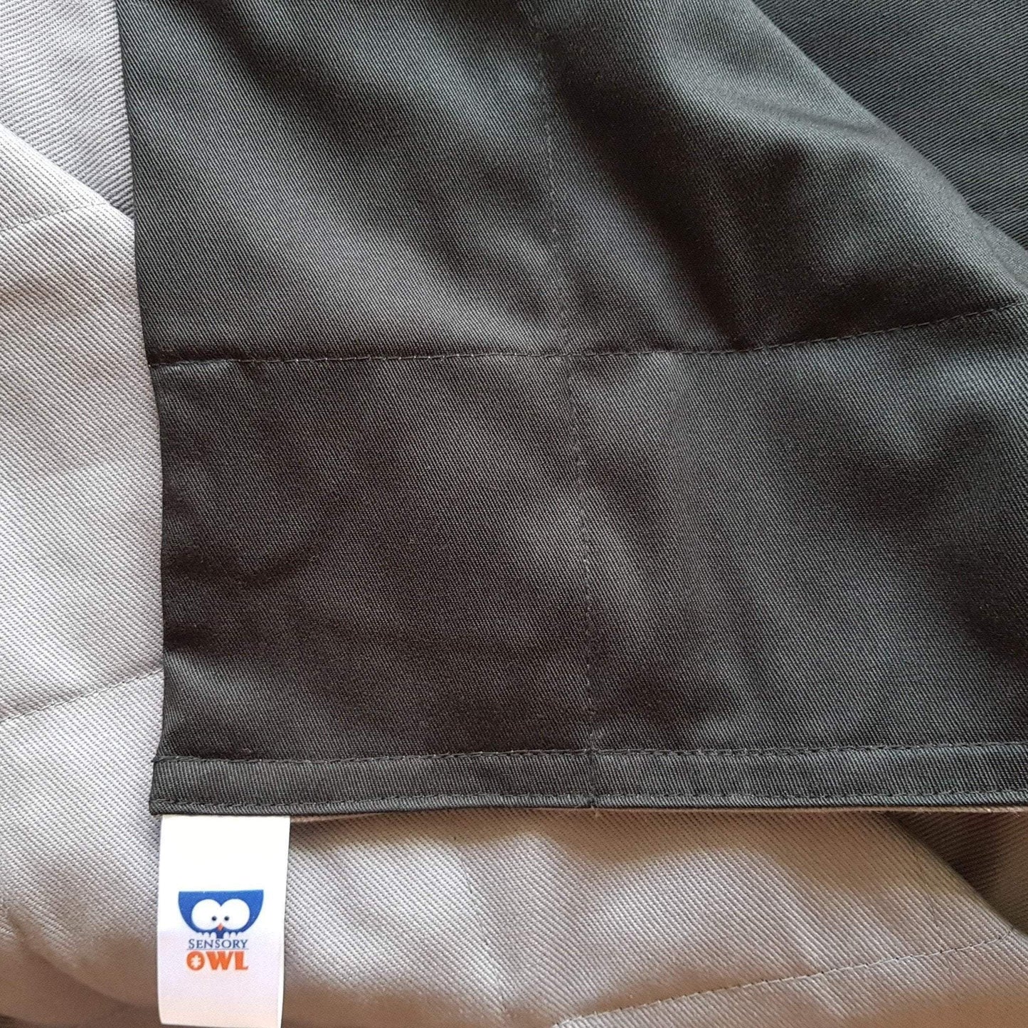 BLACK COTTON WEIGHTED BLANKET