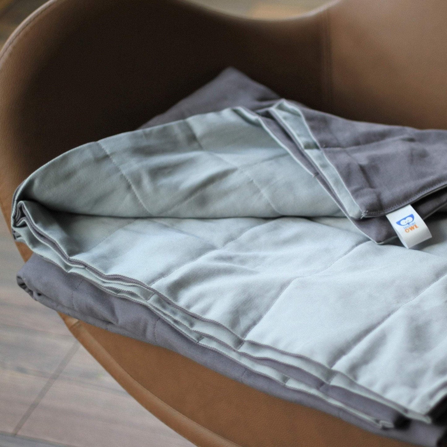 DARK GREY COTTON WEIGHTED BLANKET | SENSORY OWL