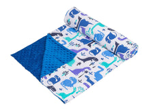 Load image into Gallery viewer, DINOSAURS MINKY WEIGHTED BLANKET | SENSORY OWL