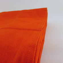 Load image into Gallery viewer, orange cotton weighted blanket close up photo